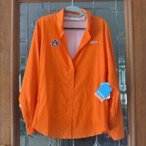 Columbia PFG Tamiami Shirt AUBURN U Size LARGE